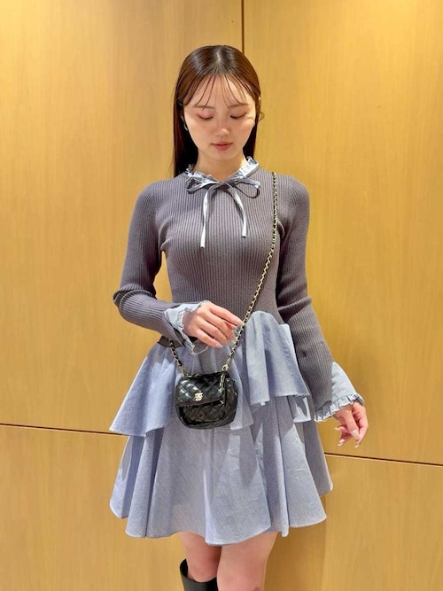 Sustainableドッキングミニニットワンピース（ワンピース）｜SNIDEL