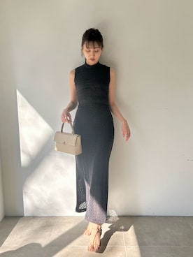 「シアー素材」｜SNIDELさん（レディース・161cm）の春コーディネート