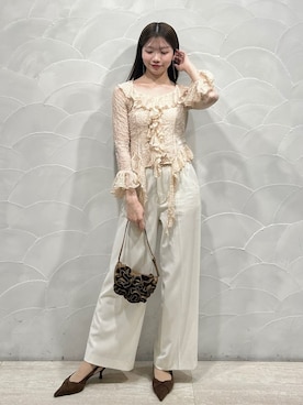 「SNIDEL（スナイデル）のアイテム（パンツ）」を使った、SNIDELさん（レディース・162cm）の冬コーディネート