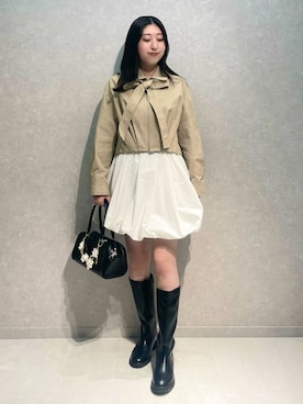 「SNIDEL（スナイデル）のアイテム（ジャケット/アウター）」を使った、SNIDELさん（レディース・163cm）の冬コーディネート