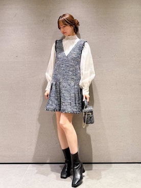 「SNIDEL（スナイデル）のアイテム（アクセサリー）」を使った、SNIDELさん（レディース・162cm）の冬コーディネート