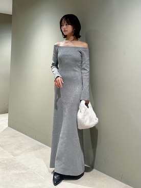 「SNIDEL（スナイデル）のアイテム（シューズ）」を使った、SNIDELさん（レディース・153cm）の冬コーディネート