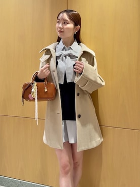 「アイテム（チャーム）」を使った、SNIDELさん（レディース・160cm）の秋コーディネート