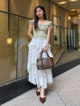 「SNIDEL（スナイデル）のアイテム」を使った、SNIDELさん（レディース・156cm）の春コーディネート