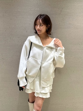 「SNIDEL（スナイデル）のアイテム（シューズ）」を使った、SNIDELさん（レディース・153cm）の冬コーディネート