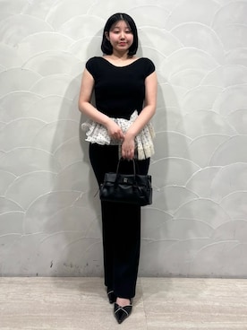 「SNIDEL（スナイデル）のアイテム（パンツ）」を使った、SNIDELさん（レディース・153cm）の夏コーディネート