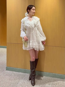 SNIDELさん（レディース・160cm）の冬コーディネート