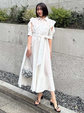 「SNIDEL（スナイデル）のアイテム（ワンピース/ドレス）」を使った、SNIDELさん（レディース・165cm）の春コーディネート