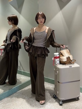 「SNIDEL（スナイデル）のアイテム」を使った、SNIDELさん（レディース・153cm）の夏コーディネート