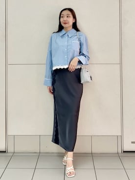 「SNIDEL（スナイデル）のアイテム（スカート）」を使った、SNIDELさん（レディース・165cm）の夏コーディネート