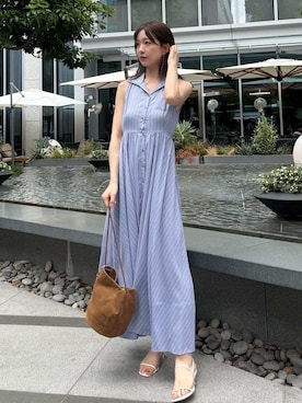 「アイテム（イヤリング、その他）」を使った、SNIDELさん（レディース・162cm）の夏コーディネート