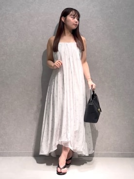 「SNIDEL（スナイデル）のアイテム（バッグ）」を使った、SNIDELさん（レディース・156cm）の夏コーディネート