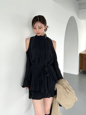 「アイテム（トレンチコート）」を使った、SNIDELさん（レディース・162cm）の夏コーディネート