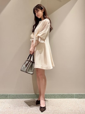 「シアー素材」｜SNIDELさん（レディース・165cm）の夏コーディネート