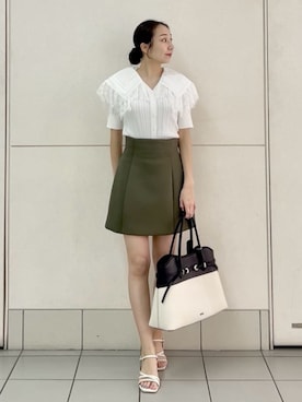 「SNIDEL（スナイデル）のアイテム（バッグ）」を使った、SNIDELさん（レディース・165cm）の春コーディネート
