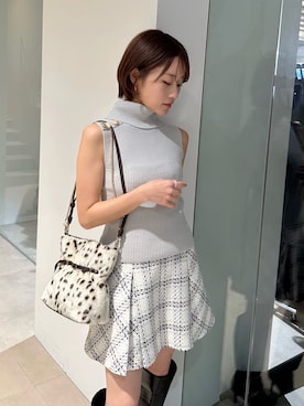 「SNIDEL（スナイデル）のアイテム（トップス）」を使った、SNIDELさん（レディース・153cm）の夏コーディネート