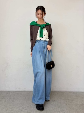 「SNIDEL（スナイデル）のアイテム（バッグ）」を使った、SNIDELさん（レディース・160cm）の冬コーディネート