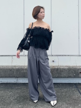「SNIDEL（スナイデル）のアイテム（シューズ）」を使った、SNIDELさん（レディース・155cm）の秋コーディネート