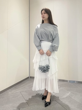 「SNIDEL（スナイデル）のアイテム（ハンドバッグ）」を使った、SNIDELさん（レディース・160cm）の春コーディネート