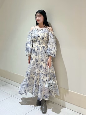 「SNIDEL（スナイデル）のアイテム（ワンピース/ドレス）」を使った、SNIDELさん（レディース・158cm）の冬コーディネート