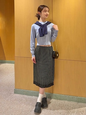 「SNIDEL（スナイデル）のアイテム（バッグ）」を使った、SNIDELさん（レディース・160cm）の冬コーディネート