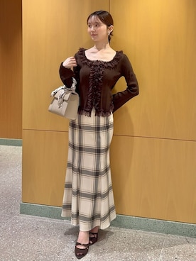 「SNIDEL（スナイデル）のアイテム（トップス）」を使った、SNIDELさん（レディース・160cm）の夏コーディネート