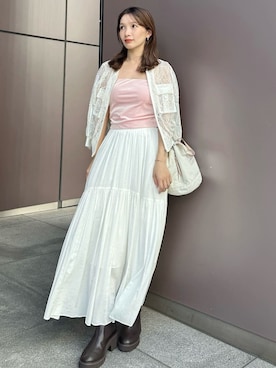 「アイテム（その他アウター、その他）」を使った、SNIDELさん（レディース・159cm）の夏コーディネート