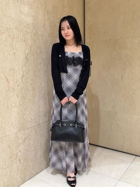 「SNIDEL（スナイデル）のアイテム（ワンピース/ドレス）」を使った、SNIDELさん（レディース・153cm）の夏コーディネート