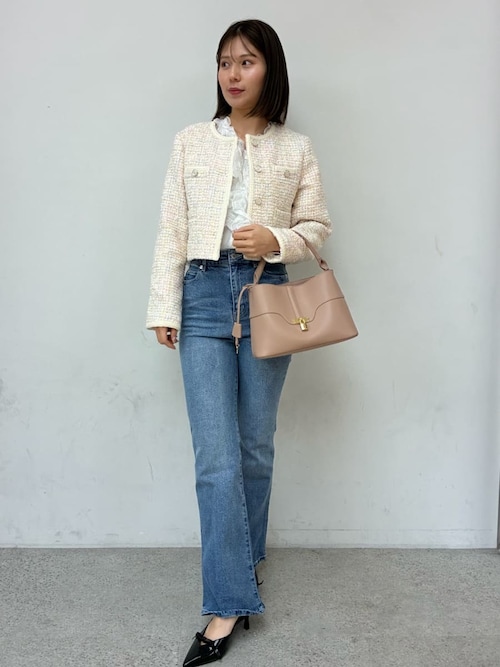 SNIDEL（スナイデル） ジャケット ノーカラージャケット ツイード