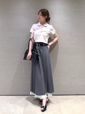 「SNIDEL（スナイデル）のアイテム（バッグ）」を使った、SNIDELさん（レディース・162cm）の夏コーディネート