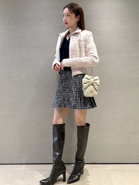 「骨格ナチュラル」｜SNIDELさん（レディース・159cm）の冬コーディネート