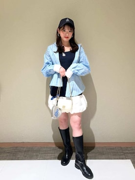 「SNIDEL（スナイデル）のアイテム（財布/小物）」を使った、SNIDELさん（レディース・156cm）の春コーディネート