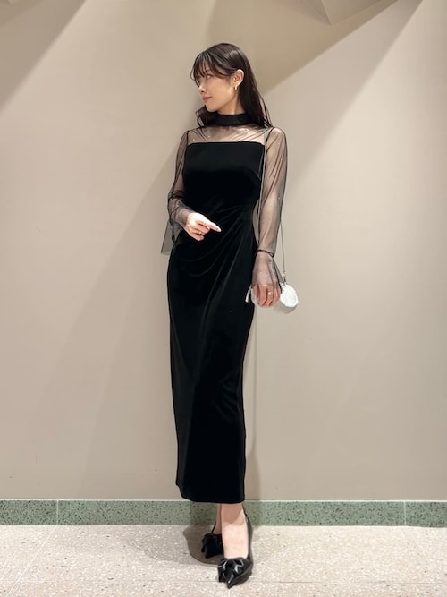 シアードッキングベロアドレス（ワンピース）｜SNIDEL（スナイデル）の