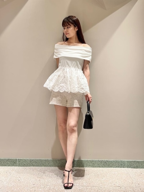 manielle マニエル　ショートパンツ サマーチェックショートパンツ - manielle