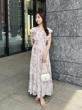 「SNIDEL（スナイデル）のアイテム（ワンピース）」を使った、SNIDELさん（レディース・154cm）の夏コーディネート