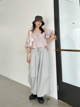 SNIDELさん（レディース・161cm）の夏コーディネート