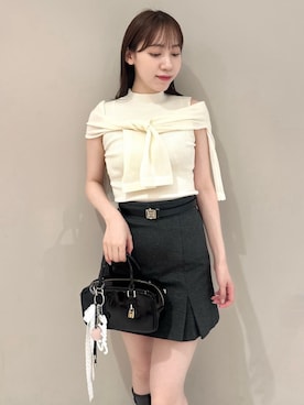 「アイテム（チャーム）」を使った、SNIDELさん（レディース・162cm）の夏コーディネート