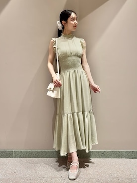 「アイテム（バレエシューズ）」を使った、SNIDELさん（レディース・160cm）の夏コーディネート