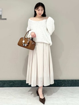 「SNIDEL（スナイデル）のアイテム（ワンピース/ドレス）」を使った、SNIDELさん（レディース・162cm）の春コーディネート