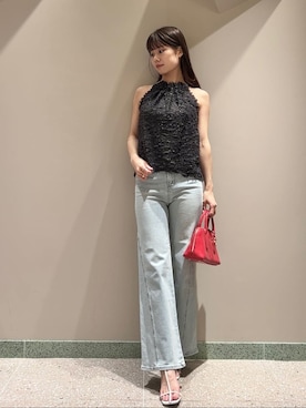 「アイテム（ボストンバッグ）」を使った、SNIDELさん（レディース・165cm）の夏コーディネート