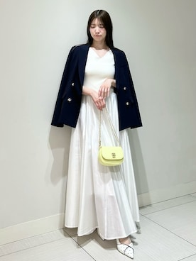 「SNIDEL（スナイデル）のアイテム（ワンピース/ドレス）」を使った、SNIDELさん（レディース・155cm）の春コーディネート