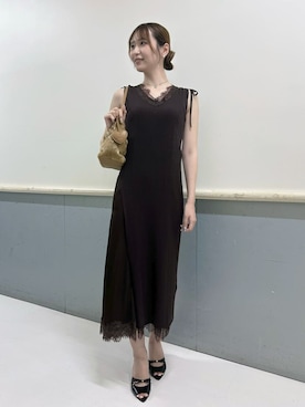 「SNIDEL（スナイデル）のアイテム（ワンピース/ドレス）」を使った、SNIDELさん（レディース・169cm）の夏コーディネート