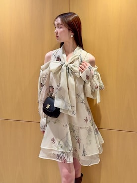 「SNIDEL（スナイデル）のアイテム（ワンピース/ドレス）」を使った、SNIDELさん（レディース・160cm）の冬コーディネート