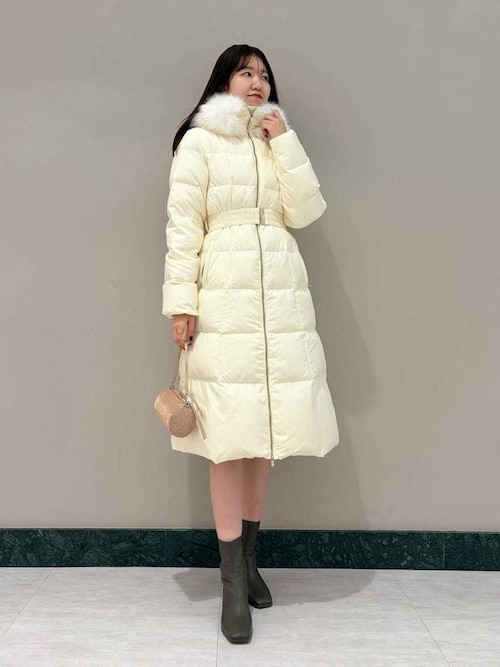 00サイズあり】スタイルアップフレンチダウンロングコート（ダウン