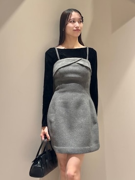 「アイテム（ヘアピン）」を使った、SNIDELさん（レディース・163cm）の秋コーディネート