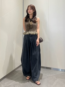SNIDELさん（レディース・157cm）の夏コーディネート