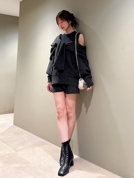 SNIDELさん（レディース・162cm）の冬コーディネート