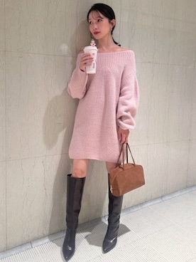 SNIDELさん(レディース・159cm)の冬コーディネート