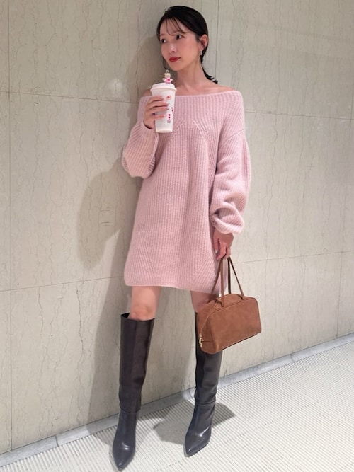 本日削除】SNIDEL 25AW ラクーンミニニットワンピース SNIDEL