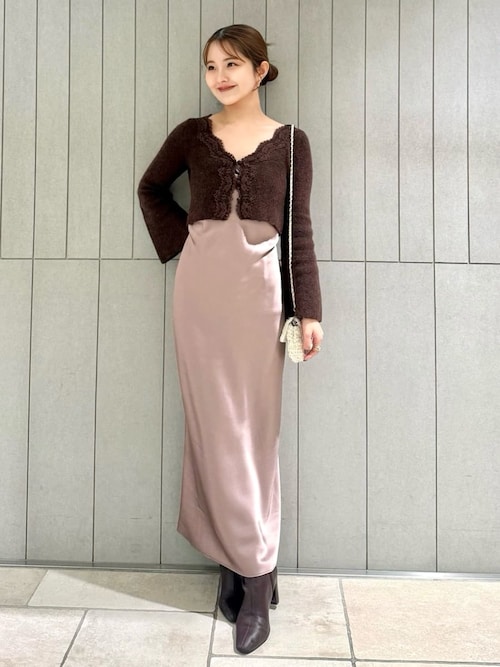 キャミワンピースモヘアカーディガンセット（ワンピース）｜SNIDEL